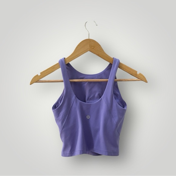 Lululemon Women’s Purple Cropped Tank Top Sports Bra! Size 2! - Picture 6 of 6